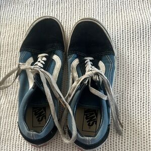 Vans Classic Black and Blue Sneakers